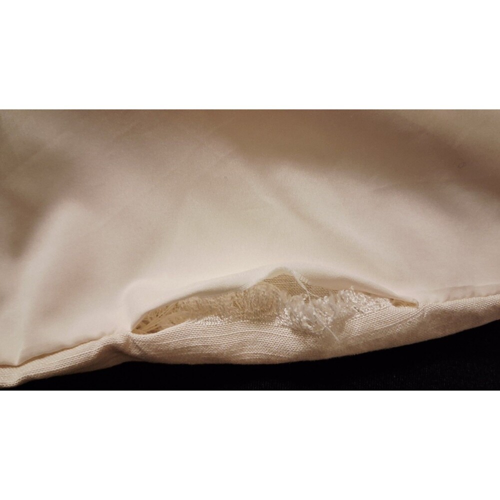 Mable Dolman Sleeve Dress V Neck Ivory Sz S Linen Viscose Flaw * - Picture 9 of 10